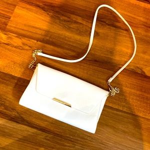 H&M white/gold crossbody bag